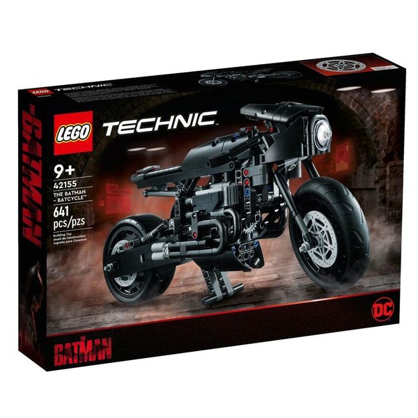 Lego Technic The Batman – BATCYCLE Set 42155, Collectible Toy Motorcycle, Scale Model Building Kit of The Iconic Super Hero Bike from 2022 Movie