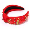 BSJELL Mexican Headband for Women Cinco De Mayo Accessories Fiesta Sombrero Chili Knotted Headband Fiesta Party Decorations