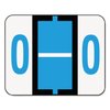 Smead 67085 A-Z Color-Coded Bar-Style End Tab Labels Letter O Blue 500/Roll