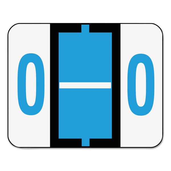 Smead 67085 A-Z Color-Coded Bar-Style End Tab Labels Letter O Blue 500/Roll