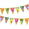 FEPITO 2 Pack Hawaiian Bunting Banners Luau Tropical Bunting 6 Meters for Summer Luau Tiki Beach Party Decorations