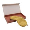 Premium Handcrafted 25 Momme Mulberry Silk Eye Mask for Sleeping (Golden Honey)