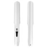 2 in 1 Hair Straightener and Curler with Plus 3D Ceramic Flating Panel Makes Hair Smooth Brilliance, Wireless USB Chargable Digital Control for Women Curly Long Short Thick Fine Wavy Hair (White)