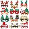 NAFY 12Pcs Christmas Glasses Funny Glitter Party Eyeglasses Frames Cute Xmas Prop Glasses Creative Christmas Decoration Costume Glasses Eyewear for Christmas Party Favor Set (Fit for Most Face Shapes)