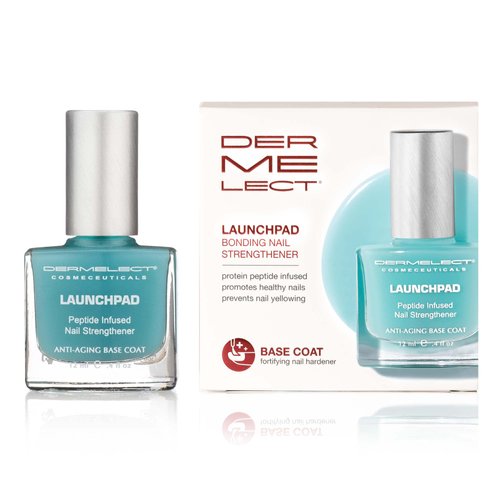 Dermelect Launchpad Nail Strengthener - Nailcare Base Coat with Keratin Protein Peptides, Strengt...