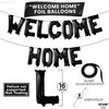 KatchOn, Black Welcome Home Balloons - 16 Inch | Welcome Home Party Decorations | Black Welcome Home Banner for House Warming Decoration Party | Family Gathering Banner for Welcome Home Decorations