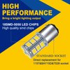 GIVEDOUA 1157 LED Car Bulb, BAY15D 7528 2057 2357 LED Replacement Light Bulbs for 12V RV Car Camper Trailer Brake Lights, Super Bright 5050 18-SMD 6000K White,（10pcs）