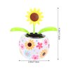 2Pcs Sunflower Solar Dancing Flower Solar Dancing Solar Toys,Solar Powered Swinging Animated Dancer Toy Office Desk Car Decoration for Car,Funny Ornaments Learning and Education