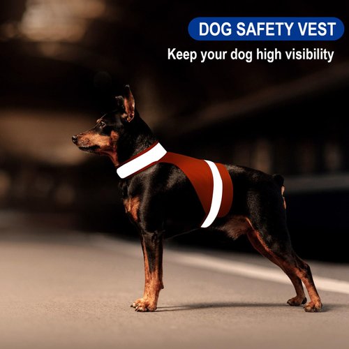Blaze Orange Dog Vest High Visibility Outdoor Dog Safety Vest,Dog Hunting Vest Reflective Dog Vest Make Your Dog More Visible and Safe in Hunting Season or for Dog Night Walking,Activities