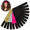 ONLYFU 8pcs Elastic Bands for Wig, Adjustable Lace Front Wig Edge Melting Bands for Women, No Slip Magic Buckle Melting Multicolor