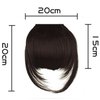 Art of Love False Bang Neat Full Fringe Hairpiece Clip in Hair Extensions Bangs (White)