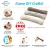 Glaciart One Felted Wool Dog Chew Bone (3 Pcs)| Durable Dog Chew Toy, Puppy Chew Toys for Teething & Dog Teeth Cleaning | Pet Toys Fetch Games & for Anxiety/Boredom | Great for Small or Medium