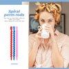Healeved 20PCS Spiral Perm Rods Hair Curling Rods Spiral Hair Perm Rods for Long Hair Hairdressing Hair Rollers Spiral Hair Curlers Perm Rods for Girls Women