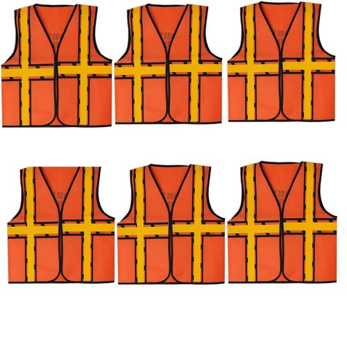 BULK PARADISE Non-Woven Kids Safety Vest - Maximum Safety and Versatile Fun - Kids Construction Vest-Safety Vest Kids, Construction Vest Kids, Kids Reflective Vest - Perfect for Parties, Outdoor Play