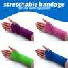 Self Adherent Cohesive Wrap Bandages - (Pack of 6 Rolls) 1 Inch X 5 Yards with Strong Elastic and Colorful First Aid Tape for Sprain Swelling and Soreness on Wrist and Ankle (Rainbow Color)