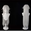 magic acgn Color Mixing Grey and White Cosplay Wig Straight Long Halloween Wig