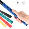 eTekGo X-Tube Heat Shrink Wrap Tubing 39"&64" Lengths for Rod Grips-5 Color 14 Sizes (Black, Diamter：50mm; Length：39")