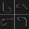 Fishing Circle Hooks Strong High Carbon Steel Offset Catfish Fishing Hooks for Bass Trout Freshwater Saltwater #6 100pcs