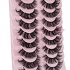 Individual Lashes Extensions Natural Look Cluster Lashes Wispy DIY Cat Eye False Eyelashes 80pcs D Curl Lashes Strips for Self Application at Home, 10 Pairs