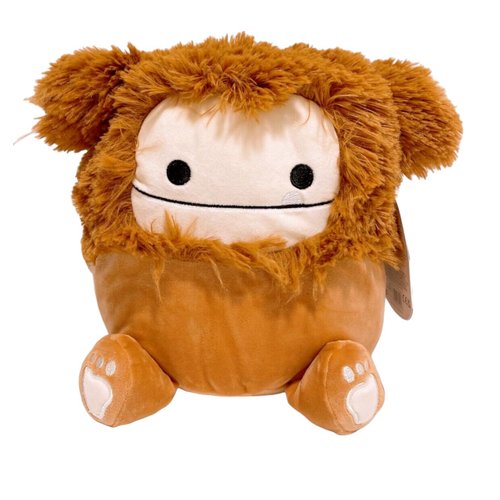 Squishmallows Official Kellytoy Bigfoot Squad Soft Plush Toy (8" Benny The Brown Bigfoot)