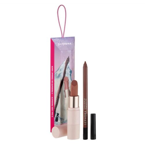 SEPHORA Favorites Limited Edition Best Lip Combo 2 Piece Rosy Nude Set - Matte Lipstick and Rouge Gel Lip Liner - Full Size