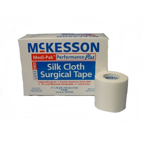 Medi-Pak Performance Plus Hypoallergenic Non-Sterile Silk Surgical Tape 2 Inch X 10 Yards - Box of 6