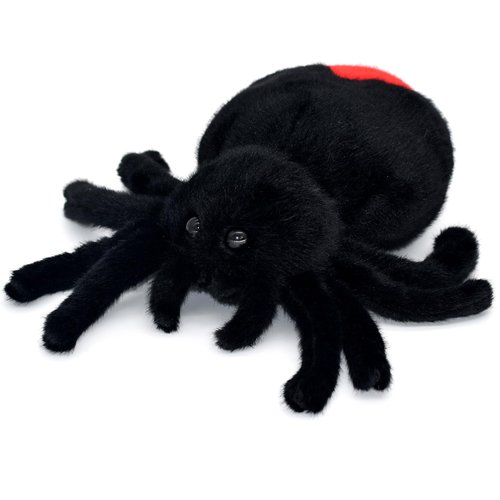 Bakalizoo Soft Spider Dolls, Cute Stuffed Animals Plush Pranks Spoof Stuff Toys, Gifts for Kids, Child, Birthday, Halloween, Christmas, Home Decor (Black)