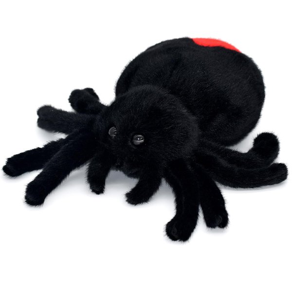 Bakalizoo Soft Spider Dolls, Cute Stuffed Animals Plush Pranks Spoof Stuff Toys, Gifts for Kids, Child, Birthday, Halloween, Christmas, Home Decor (Black)