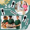 FillTouch 24 Pcs Mini Wet Hair Brush Combs Bulk Individually Wrapped Boar Bristle Hair Brushes and Disposable Combs for Travel Hotel Homeless Shelter Church Fine Cutting