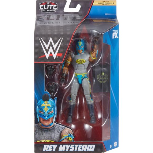 Mattel WWE Elite Collection Top Picks Action Figure & Accessories Set, Rey Mysterio 6-inch Collectible with Articulation & Interchangeable Parts