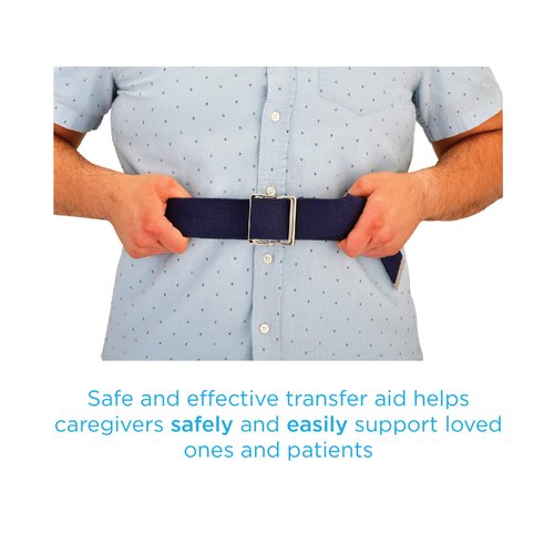 NOVA Gait Belt, Transfer Belt with Adjustable Locking Metal Buckle, 52 & 72 Inch Length Options