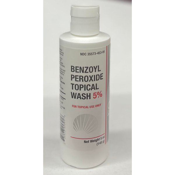 BurelPharma Benzoyl Peroxide Topical Face Wash 5% Acne Medication 5oz, 1 Count (Pack of 1)