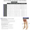 Truform 20-30 mmHg Compression Stockings for Men and Women, Knee High Length, Closed Toe, White, Small, 2 Count