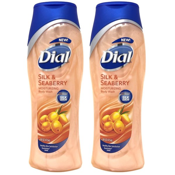 Dial Moisture Rich Body Wash, Omega Packed Sea Berries, 16 Ounce, (Pack of 2)