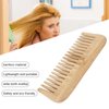 Wide Tooth Comb, Bamboo Comb Lightweight Easy Styling Flexible Structure for Home for Travel for Long Hair