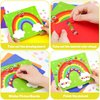 AluAbi Foam Sticker No Mess Sticker Art Craft Kit for Kids, DIY Creative Fun Foam Paper Craft, Learning Toy Children Travel Toys Activity Gifts for Boys Girls Toddlers Ages 3 4 5 6 7 8 (Sunflower)