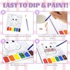 VKPI Water Coloring Activity Books, Watercolor Paint Books for Kids, 18 Mess Free Drawing Sheets, with 3 Painting Brushes, Gifts for Children Ages 3, 4, 5, 6, 7, 8