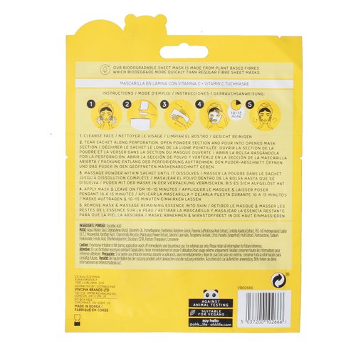 Oh K! Glowing Vitamin C Mask - Hydrating and Moisturizing Face Masks for Men and Women