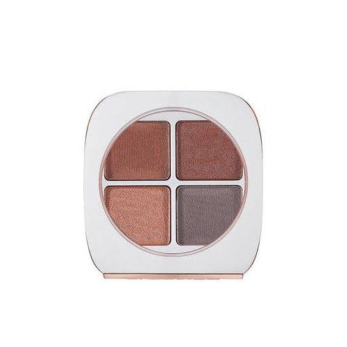 FLOWER BEAUTY Petal Play Shadow Quad | 4 Highly-Pigmented, Long-Lasting Shades | Luxurious Formula Crease-Free Formula | Highly Pigmented, Illuminating Eye Makeup Palette - Black Iris (Pack of 1)