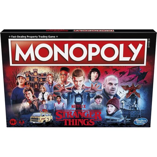 MONOPOLY: Netflix Stranger Things Edition Board Game for Adults and Teens Ages 14+, Game for 2-6 Players, Inspired by Stranger Things Season 4, Multicolor