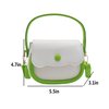 AMPOSSTO Kids Purse Small Crossbody Bag for Girls Little Girls Cute Wristlet Handbag Mini Shoulder Bag Green