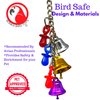 Bonka Bird Toys 1107 Christmas Jingle Bells (6" x 2") Christmas Bird Cage Toy, Parrotlet, Lories, Lovebirds, and Similar