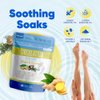 Circulation Foot Soak (2 Lbs) Epsom Salt with Natural Ginger, Cypress, Eucalyptus, and Lavender Essential Oils Plus Vitamin C in BPA Free Pouch with Easy Press-Lock Seal