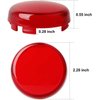 NTHREEAUTO Bullet Rear Turn Signal Light Lens Red Cover Compatible with Harley Dyna Street Glide Road King