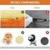 IEUUMLER Inflatable Recovery Dog Collar, Protective Donut Cone, Adjustable Soft Collar for Dog and Cat After Surgery Prevent from Biting & Scratching EU002 (Orange, M)