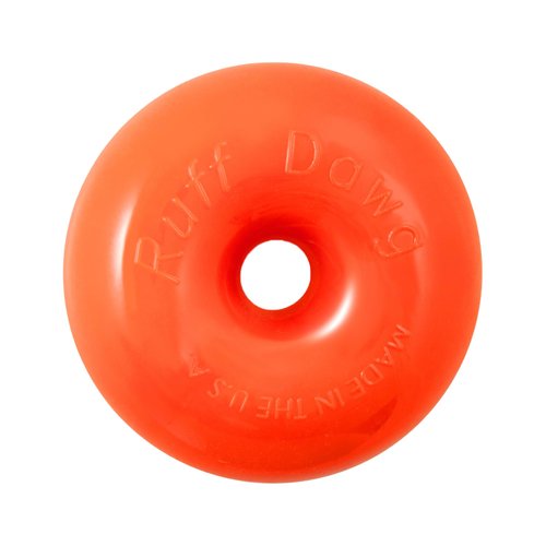 Ruff Dawg Dawg-Nut - Ultra-Durable Rubber Dog Toy - Perfect for Tough Chewers - Floats for Endless Fun - Made in USA - Assorted Neon Colors
