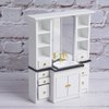Okuyonic Dollhouse Furniture, Elegant Color Fine Workmanship Dollhouse Furniture Dollhouse Accessories Suitable for 1/12 Scale Dollhouse(White)