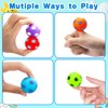 32PCS Fidget Spinner Soccer Balls Sports Birthday Party Favors Bulk for Kids 4-8 8-12 Christmas Goodie Treat Bag Stuffers Classroom Treasure Toys Carnival Prizes Pinata Fillers Mini Return Gifts