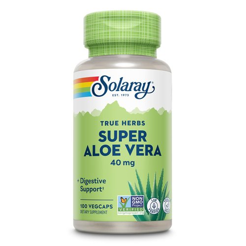 Solaray Super Aloe Vera Gel 8000mg | Naturally Occurring Amino Acids, Vitamins, Minerals, Enzymes & Antioxidants for Healthy Digestion Support | 100 CT