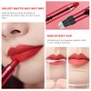 Velvet Matte Lipstick Stick with Brush-2 in 1 Dou Head Lip Crayon, Waterproof Long Lasting Lip Stain Lip liner Non-stick Lipgloss Pencil Lipstick, Lip Makeup Pen,Thanksgiving Gift for Girl Women-08#
